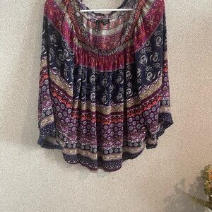 New Directions Red and Purple Blouse‎